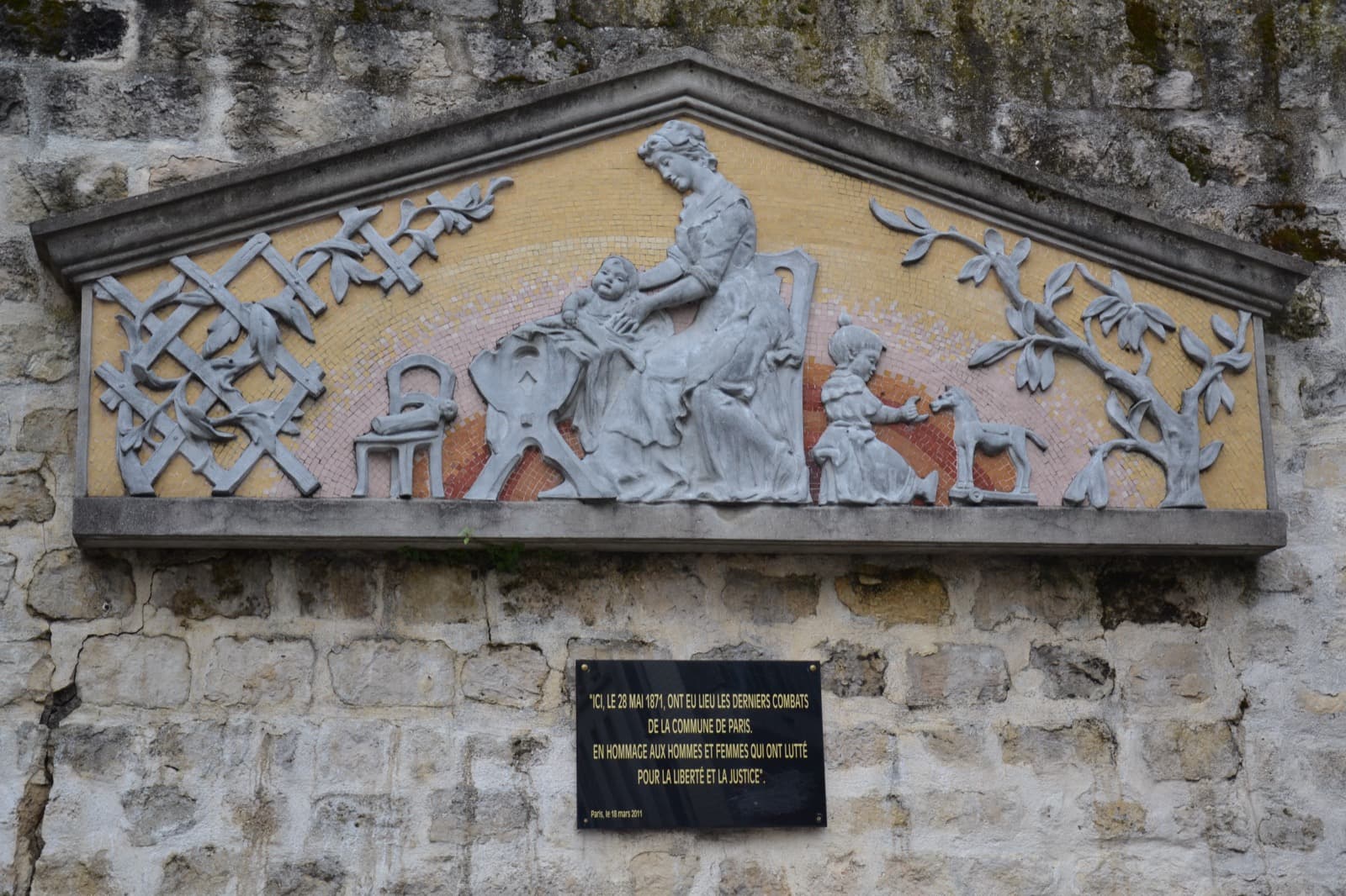 Parc de Belleville, près de la rue Jouye-Rouve