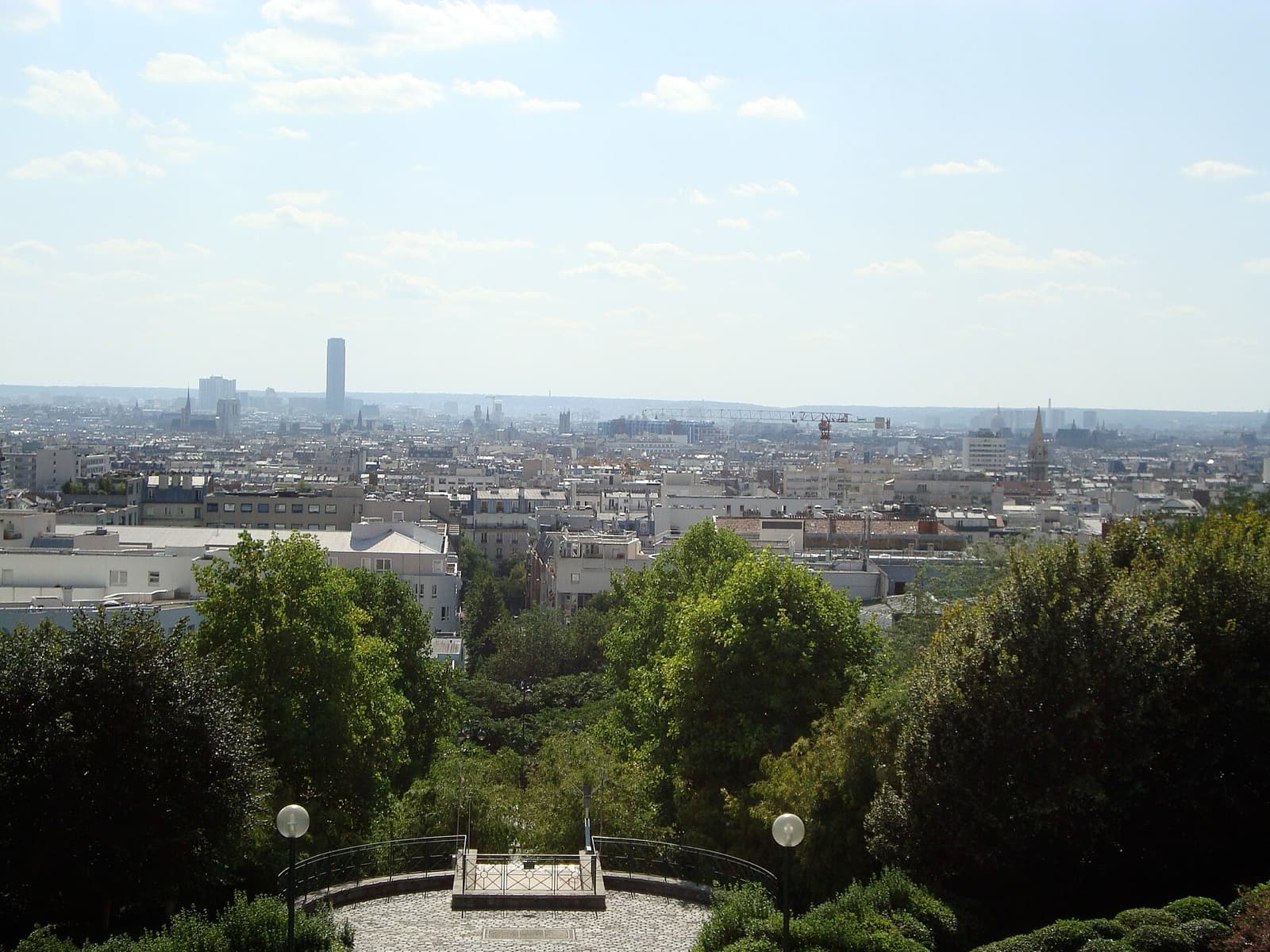 Vue depuis le parc de Belleville