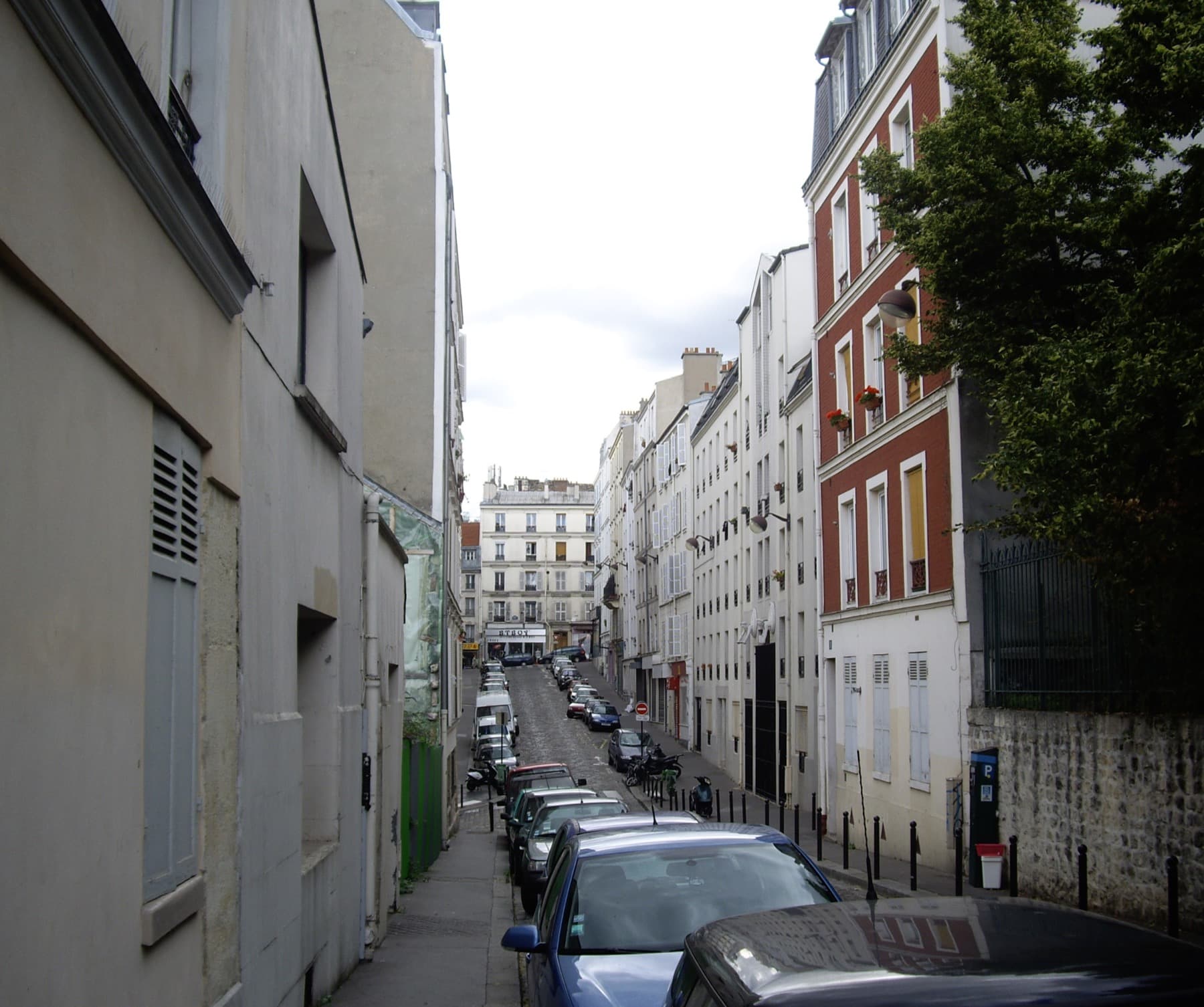 La rue Jouye-Rouve à Belleville, Paris 20e
